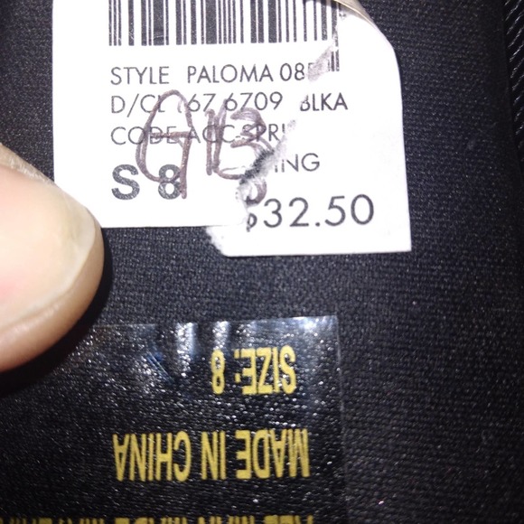 NWT Charlotte Russe 'Paloma' Black and Cork Platform Heels with bow Size 8 - Picture 5 of 12